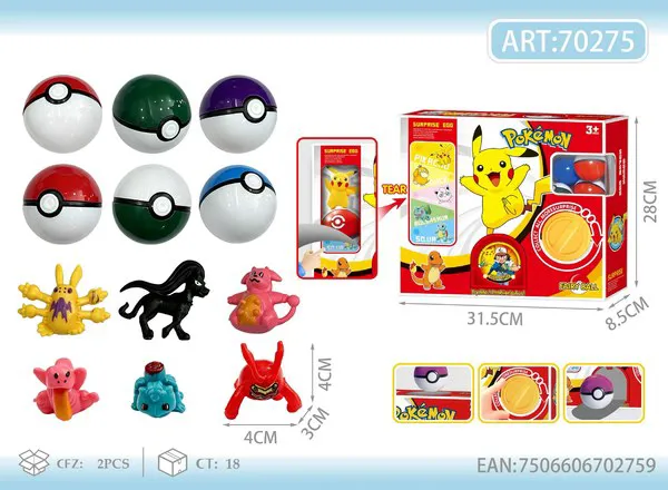 Poké Ball sorpresa con figura de Pokémon coleccionable