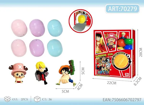 Huevo sorpresa con figura de One Piece coleccionable