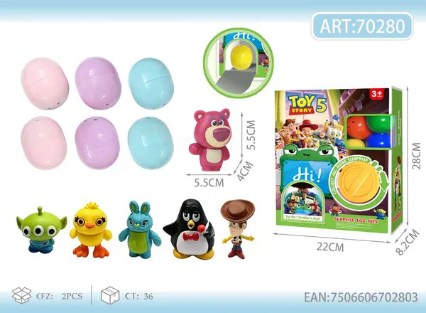 Huevo sorpresa de figuras de Toy Story 5