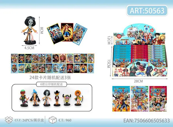 Bolsa sorpresa holográfica de figura de One Piece 8 cm