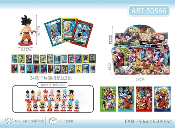 Bolsa sorpresa de figura y cartas de Dragon Ball