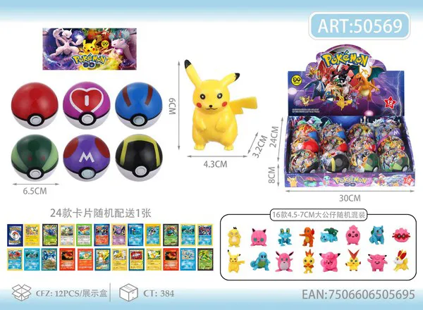 Poké Ball sorpresa con figura de Pikachu 7 cm
