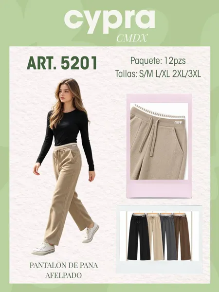 Pantalón de pana afelpado