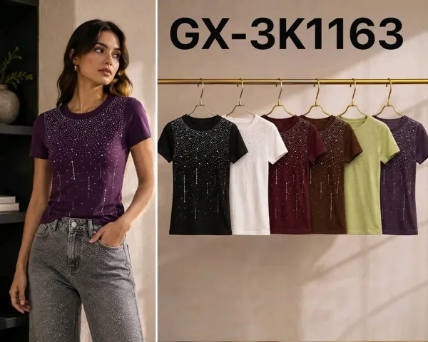 Blusa con pedrería