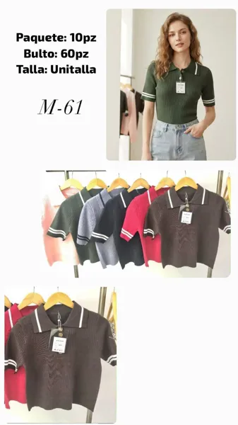 Blusa tipo polo
