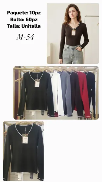 Blusa de manga larga