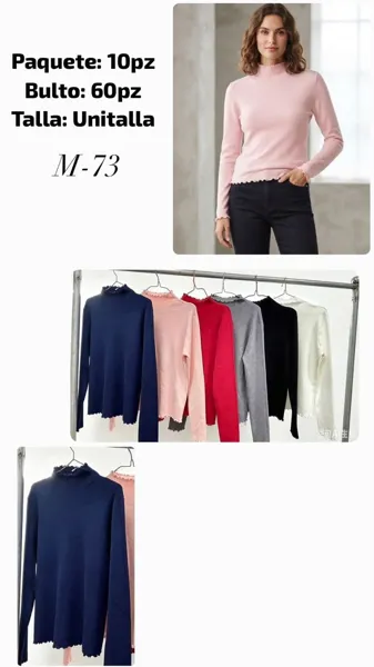 Blusa de cuello alto