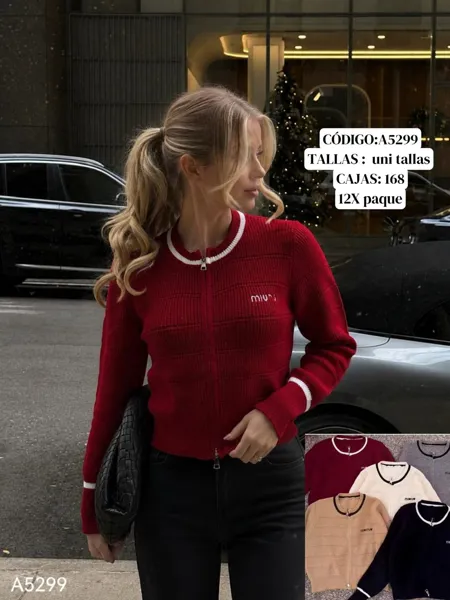 Chaqueta de punto con cierre