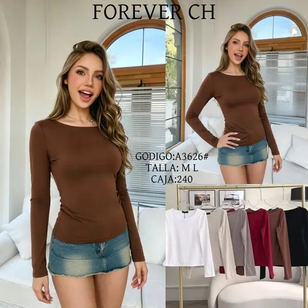 Blusa de manga larga