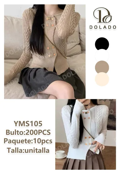 Cardigan de punto con botones