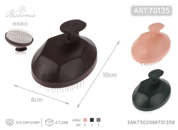 Cepillo para lavar el cabello de púas finas
