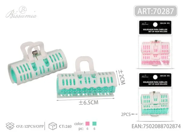 Rulos para flequillo 2.0 cm (2 piezas)