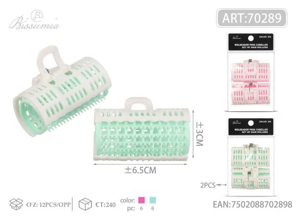 Rulos para flequillo 3.0 cm (2 piezas)