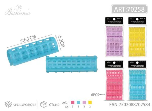 Rulos con dientes 2.0 cm (6 piezas)