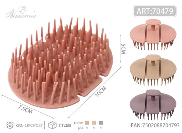 Cepillo plegable elástico para lavar el cabello