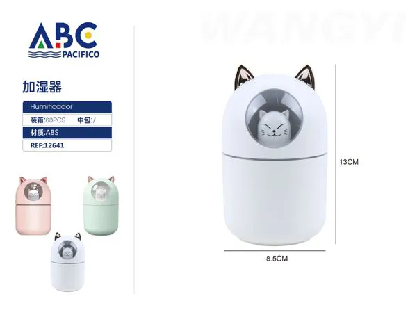 Humidificador de aire con diseño de gato