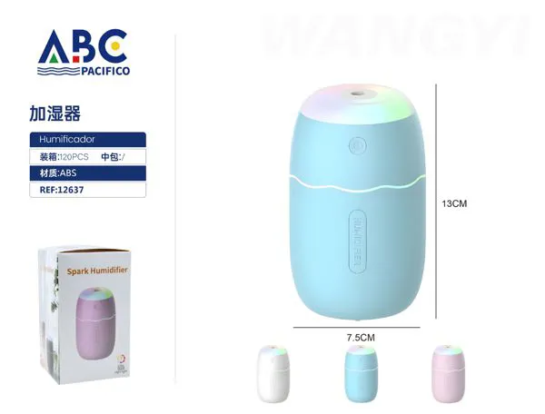 Humidificador de aire con luz LED