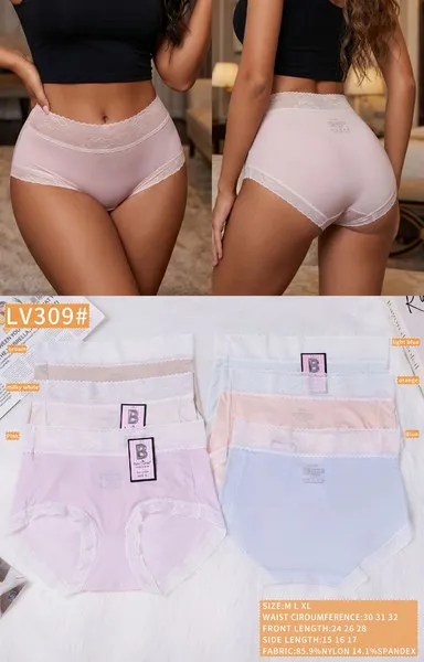 Bragas de encaje de talle alto para mujer
