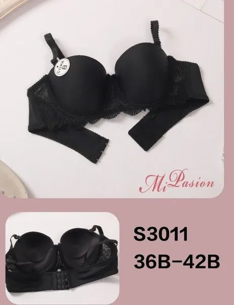 Sostén push-up copa B con encaje para mujer