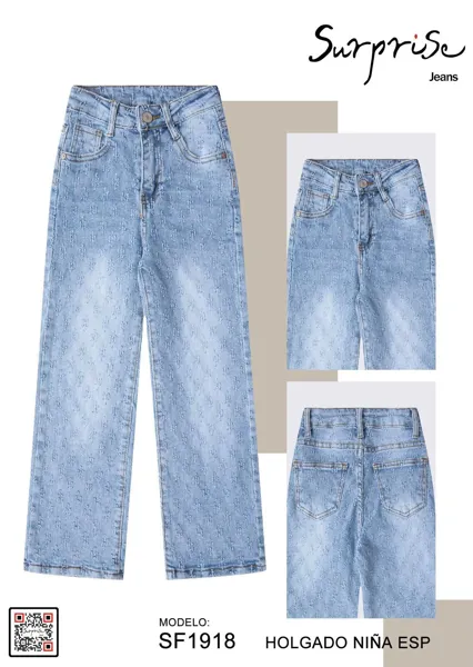 Jeans holgado para niña