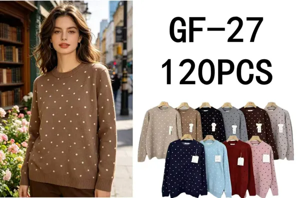 Suéter con estampado de puntos