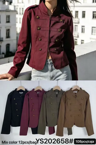 Chamarra estilo militar