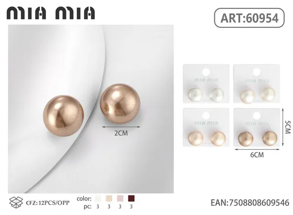 Aretes de perla oro rosa