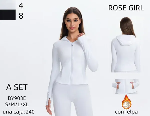 Chaqueta deportiva con capucha y cierre, con felpa