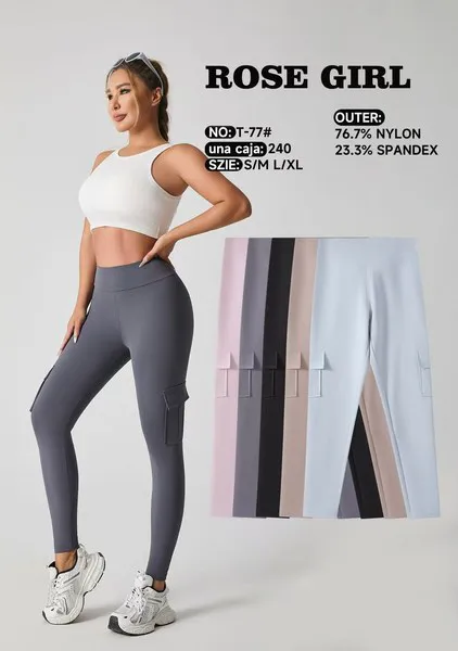 Leggings deportivos cargo con bolsillos