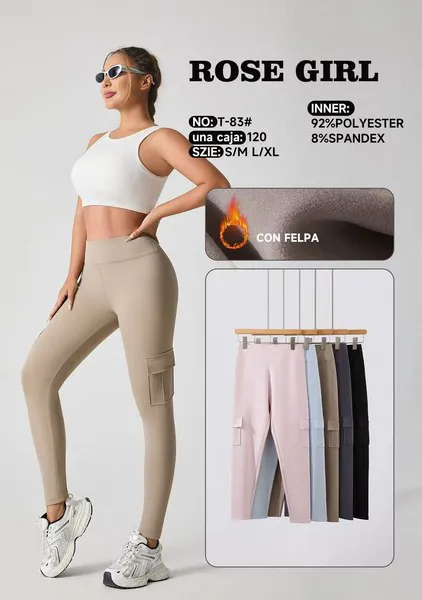 Leggings deportivos cargo con bolsillos