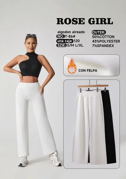 Pantalón de yoga de pierna ancha