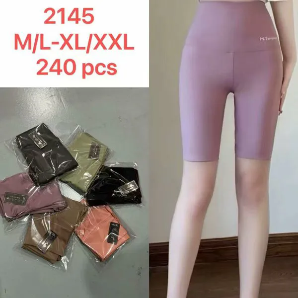 Leggings cortos de cintura alta tipo ciclista