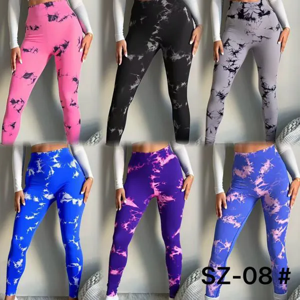 Leggings estampado tie dye de cintura alta talla única