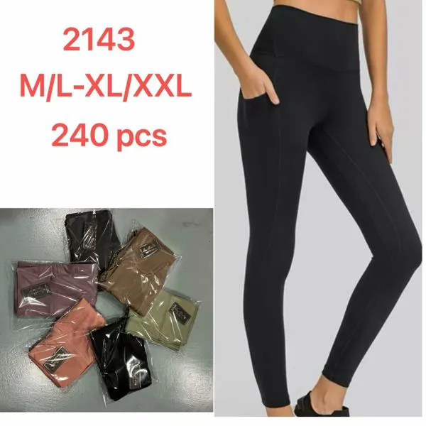 Leggings de cintura alta con bolsillos