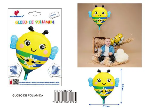 Globo metálico de abejita