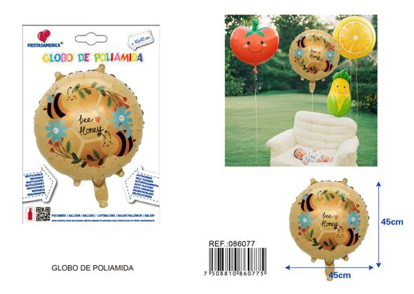 Globo metálico de abejita