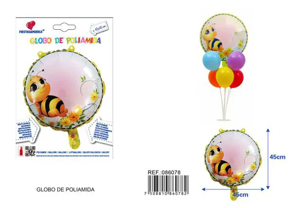 Globo metálico de abejita