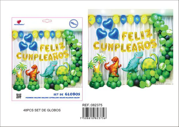 Globos de látex temática dinosaurios