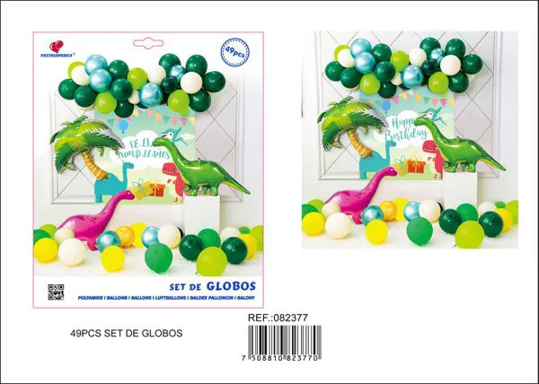 Globos de látex temática dinosaurios