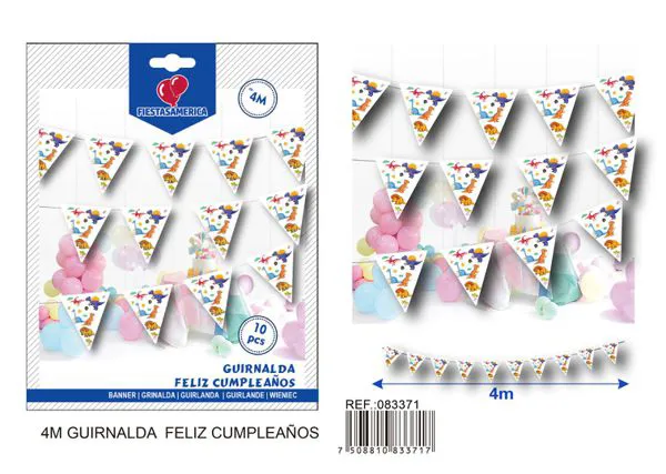 Banderín temática dinosaurios