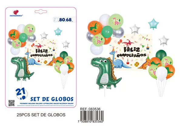 Kit de decoración temática dinosaurios