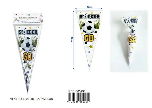 Bolsa de dulces temática fútbol