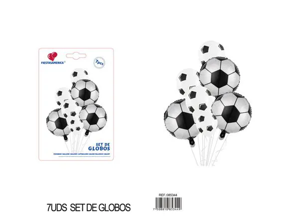 Globos metálicos temática fútbol