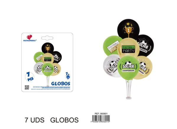 Globos metálicos de balón de fútbol