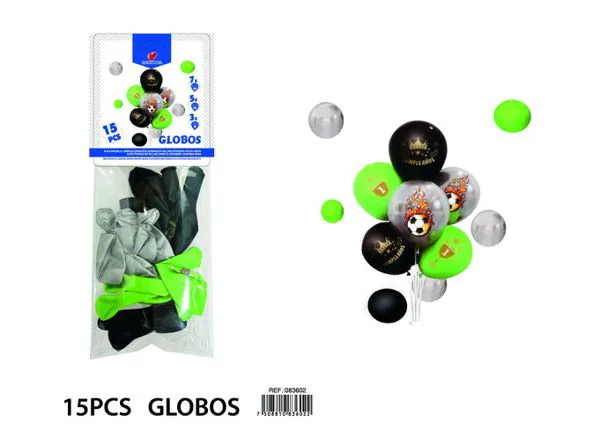 Globos metálicos de balón de fútbol
