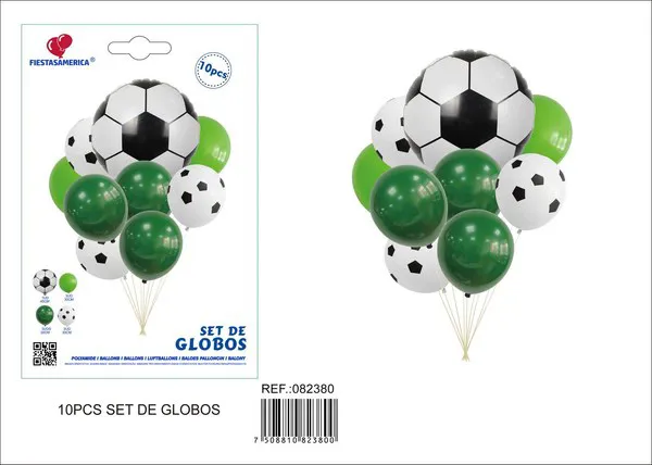 Globos metálicos temática fútbol
