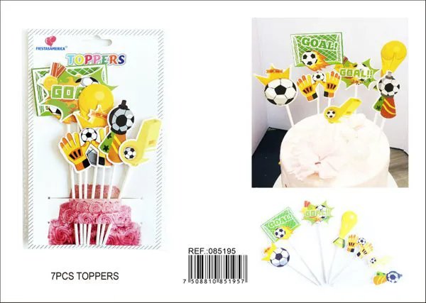 Set de globos metálicos temática fútbol