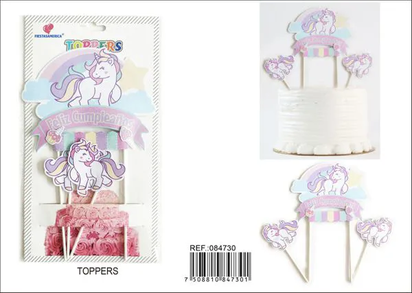 Set de globos metálicos de unicornio