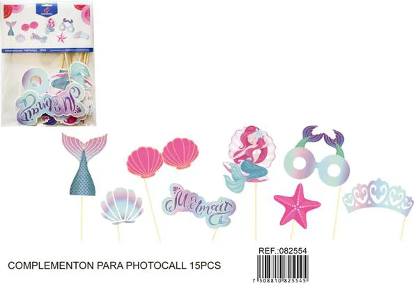 Accesorios para fotos temática sirena
