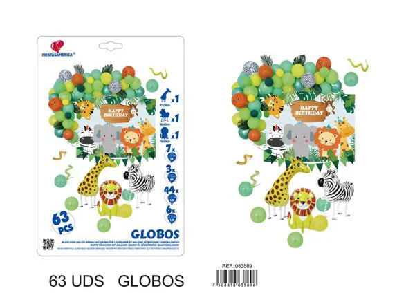 Kit de decoración temática animales